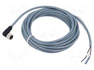 Cable: for sensors/automation; PIN: 4; angled; 5m; M12; 250VDC; 4A CARLO GAVAZZI