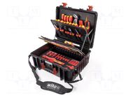 Kit: general purpose; for electricians,electric cars; 1kV; case WIHA
