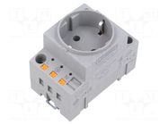 Connector: AC supply; socket; female; 16A; PIN: 3; push-in; 250VAC PHOENIX CONTACT