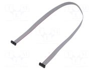 Ribbon cable with IDC connectors; IDC,both sides; 406.4mm; 16" SAMTEC