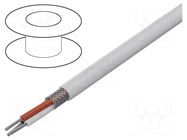 Wire; 3x18AWG; stranded; Cu; TFE; white; -65÷200°C; 600V; 1000ft BELDEN