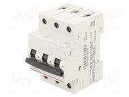 Circuit breaker; 400VAC; Inom: 16A; Poles: 3; Charact: B; 6kA; IP20 LEGRAND