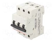 Circuit breaker; 400VAC; Inom: 20A; Poles: 3; Charact: B; 6kA; IP20 LEGRAND