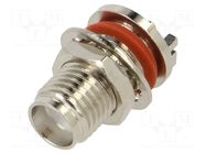 Connector: SMA; socket; female; card edge; horizontal; SMT; PTFE GCT