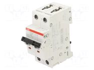 Circuit breaker; 400VAC; 400VDC; Inom: 40A; Poles: 2; Charact: C ABB