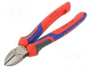 Pliers; side,cutting; ergonomic two-component handles; 180mm KNIPEX