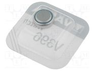 Battery: silver; coin,SR59; 1.55V; 27mAh; Ø7.9x2.6mm; 1pcs. VARTA