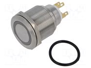 Switch: vandal resistant; Pos: 2; SPDT; 3A/220VAC; 5A/24VDC; IP65 ONPOW