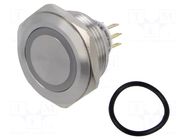 Switch: vandal resistant; Pos: 2; SPDT; 3A/220VAC; 5A/24VDC; IP65 ONPOW