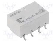 Relay: electromagnetic; DPDT; Ucoil: 12VDC; Icontacts max: 1A; PCB OMRON Electronic Components