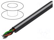Wire; 4x2x18AWG; unshielded; 300V; 152m; Cu; stranded; chrome; 500ft BELDEN