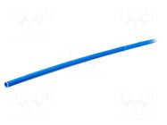 Heat shrink sleeve; glueless; 3: 1; 1.5mm; blue; polyolefine TE Connectivity