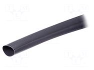 Heat shrink sleeve; glueless; 3: 1; 12mm; black; polyolefine TE Connectivity