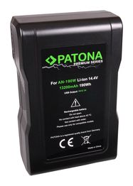 PATONA Premium Battery f. Anton Bauer AN-190W Gold Mount ARRI Alexa Blackmagic URSA D-Tap USB-Output, PATONA