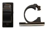 CABLE CLIP, BLACK, 14MM, PK100