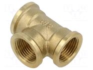 Splice terminal: tee fitting; female-female-female; BR GEBO