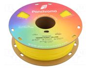 Filament: PLA; 1.75mm; translucent yellow; 190÷230°C; 1kg POLYMAKER