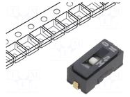 Switch: DIP-SWITCH; Poles number: 1; OFF-ON; 0.1A/6VDC; Pos: 2/1 Nidec Copal Electronics