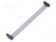 Ribbon cable with IDC connectors; IDC,both sides; 101.6mm; 4" SAMTEC