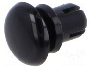 Rivet; polyamide; L.rivet: 5.5mm; Panel cutout diam: 5.1mm; black DREMEC