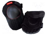 Knee pads; black; poliester 600D; Features: hard outer shell-PCV LAHTI PRO