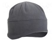 Beanie; grey; polyester polar; Size: 57-61; 240g/m2 LAHTI PRO