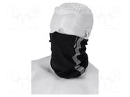 All-purpose tube scarf; flexible; black; microfibre polyester LAHTI PRO