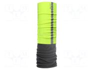 All-purpose tube scarf; flexible; yellow-grey; Size: one size LAHTI PRO