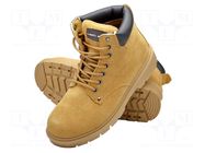 Boots; Size: 40; beige-brown; leather,chamois; bad weather,slip LAHTI PRO