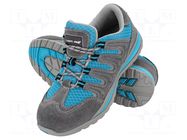 Shoes; Size: 37; grey-blue; knitwear,chamois; Safety cat: S1 LAHTI PRO