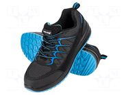Shoes; Size: 44; black/blue; knitwear; slip; with metal toecap LAHTI PRO