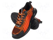 Shoes; Size: 42; orange-black; knitwear,KPU; with metal toecap LAHTI PRO