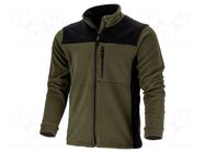 Fleece sweatshirt; Size: L; khaki; 290g/m2 LAHTI PRO