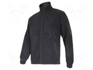 Fleece sweatshirt; Size: M; black; 290g/m2 LAHTI PRO