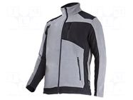 Fleece sweatshirt; Size: S; grey-black; 290g/m2 LAHTI PRO
