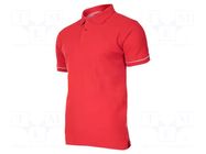 Polo shirt; Size: S; red; 220g/m2 LAHTI PRO