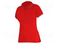 Polo shirt; Size: M; red; women's; 190g/m2 LAHTI PRO