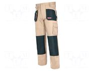 Dungarees; Size: XXXL; beige; 270g/m2 LAHTI PRO