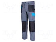 Dungarees; Size: XXXL; grey-blue; 190g/m2 LAHTI PRO