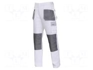 Dungarees; Size: XXL; white-grey; 240g/m2 LAHTI PRO