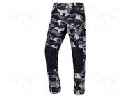 Dungarees; Size: XXXL; camo,grey; strengthened construction LAHTI PRO