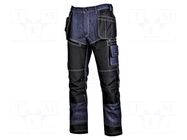 Dungarees; Size: XXL; navy blue; strengthened construction LAHTI PRO