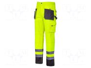 Dungarees; Size: M; black/yellow; warning; Class: 2; 270g/m2 LAHTI PRO
