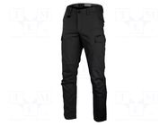 Dungarees; Size: S; black; slim-fit; 220g/m2; combat trousers LAHTI PRO