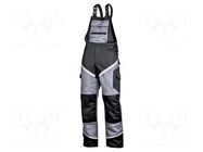 Dungarees; Size: XXXL; black-grey; Class: 2; 270g/m2; bib pants LAHTI PRO