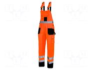 Dungarees; Size: XXL; black-orange; warning; Class: 2; 270g/m2 LAHTI PRO