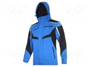 Soft-shell jacket; Size: XXL; blue-black; 310g/m2 LAHTI PRO