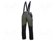Dungarees; Size: XXL; green-black; on suspenders,furlined LAHTI PRO