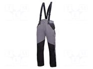 Dungarees; Size: L; grey-black; on suspenders,furlined; 200g/m2 LAHTI PRO