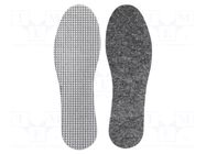 Inserts for shoes; Size: 45; felt,aluminium foil,sponge; thermal LAHTI PRO